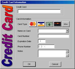 Web Accounts Plus Credit Card Information